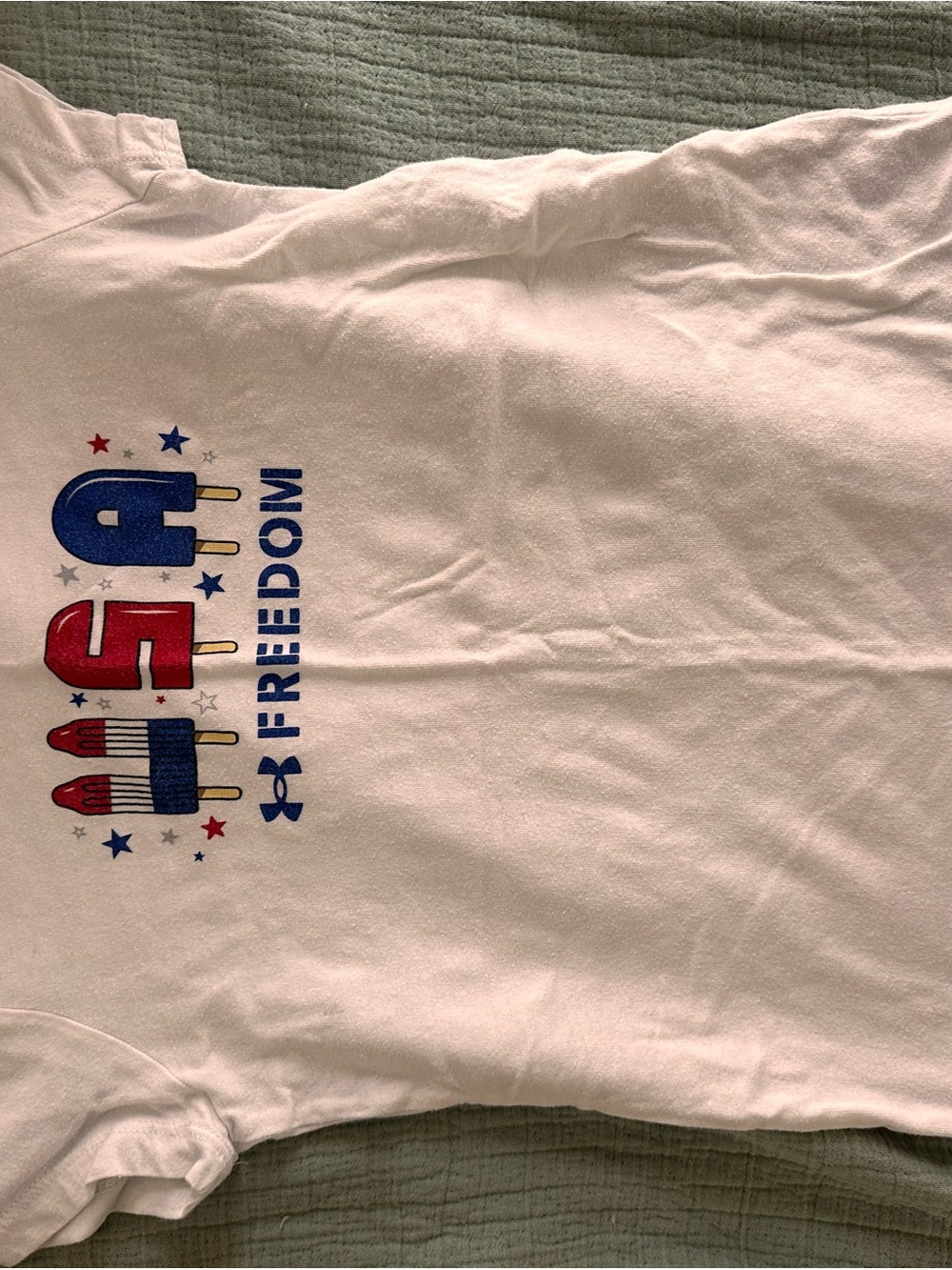 Under Armour White Kids USA Popsicle Graphic Tee